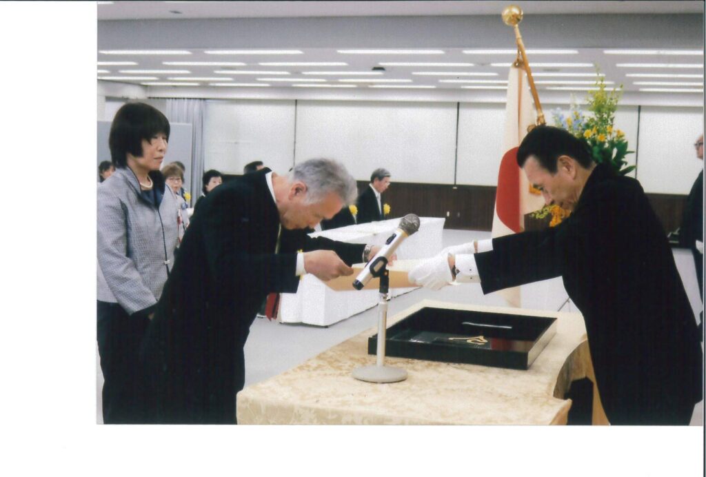 県庁での伝達式